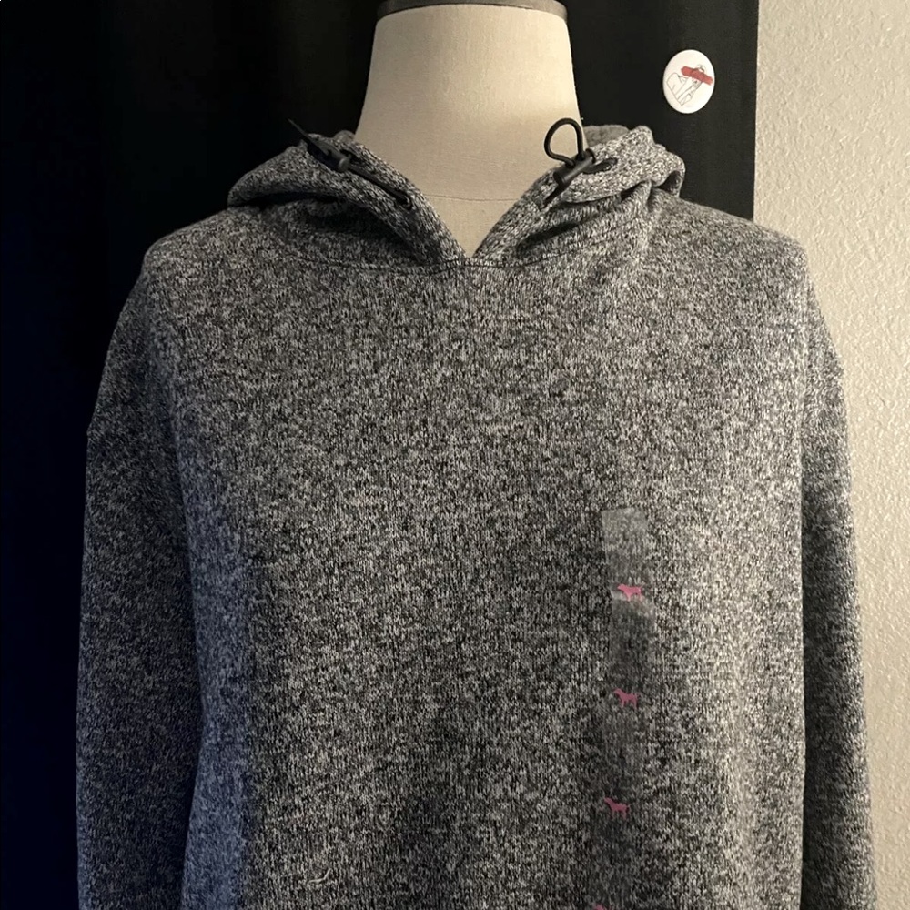 NWT Pink By Victoria’s Secret Woman’s Pullover Hoodie Sweatshirt Size L